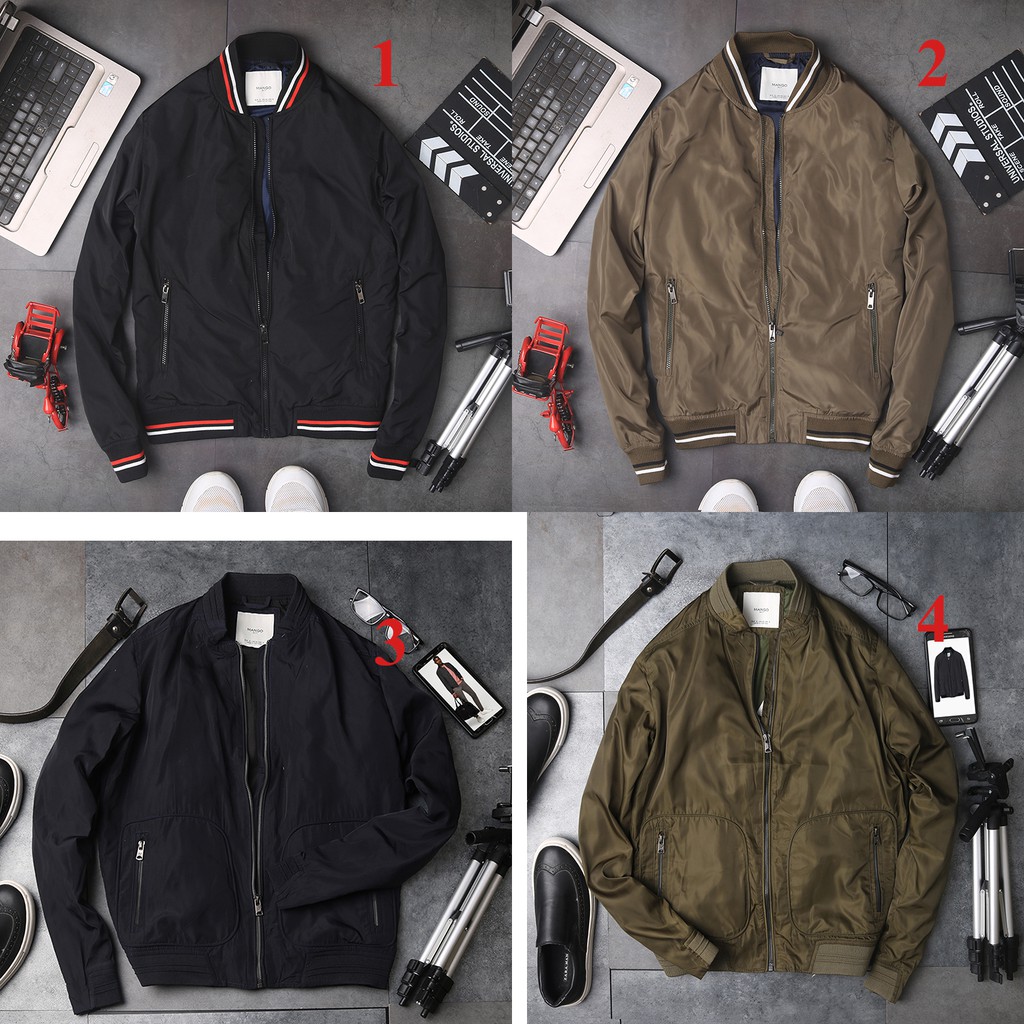 Áo khoác Bomber nam MG man hàng việt nam xuất khẩu chuẩn từ đường kim mũi chỉ