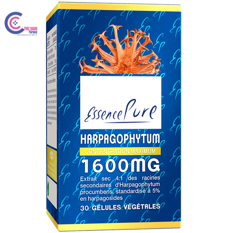 Viên uống hỗ trợ giảm đau khớp HARPAGOPHYTUM 1600mg - Essence Pure