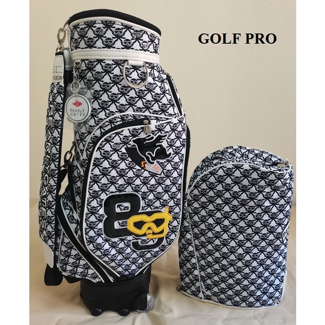 Túi gậy golf nữ có bánh xe PEARLY GATES đựng 14 - 16 gậy tay kéo siêu nhẹ tiện lợi TN008