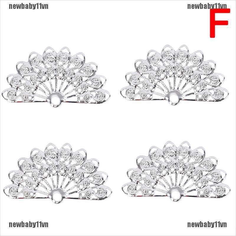 Bộ 100 Phụ Kiện Hoa Nối Bằng Kim Loại Dùng Làm Trang Sức DIY