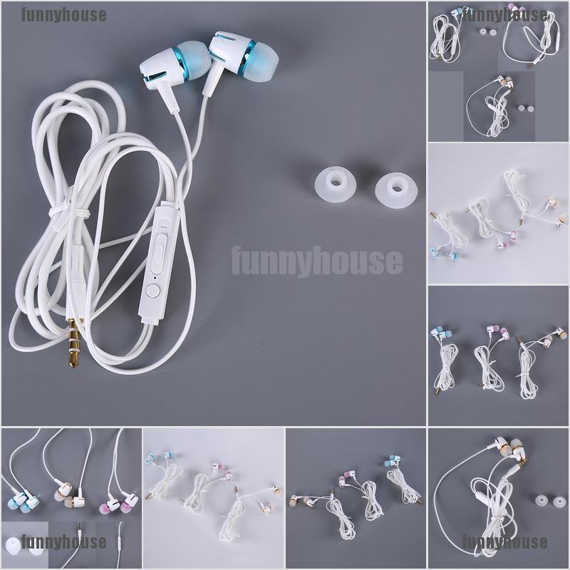 [funnyhouse]Luminous Glowing Headphone Earphone Headset Zipper In-Ear Earbud Headphone thro