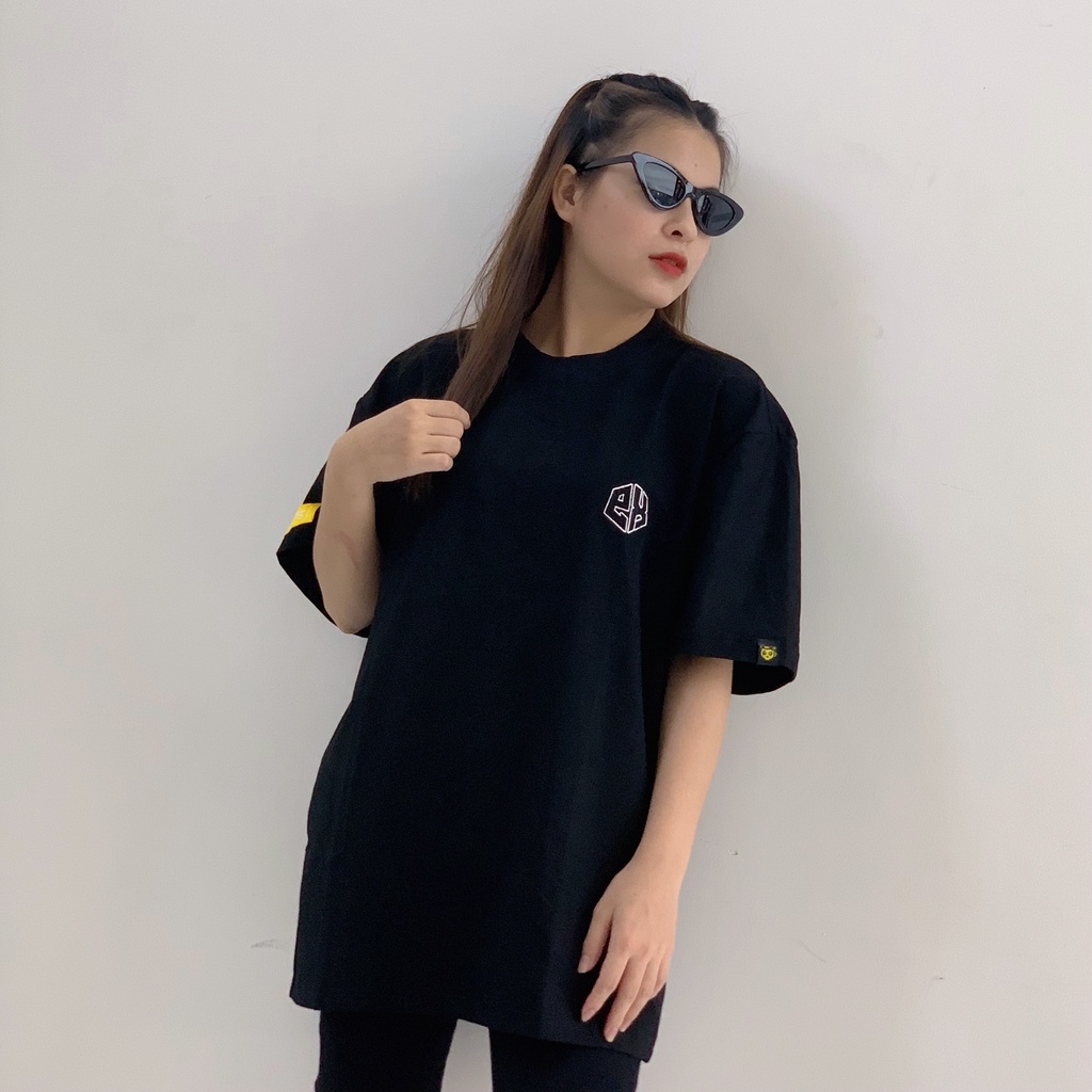 Áo thun tay lỡ PANDAX Logo Min , basic tee local brand unisex , oversize nam nữ premium cotton 100%