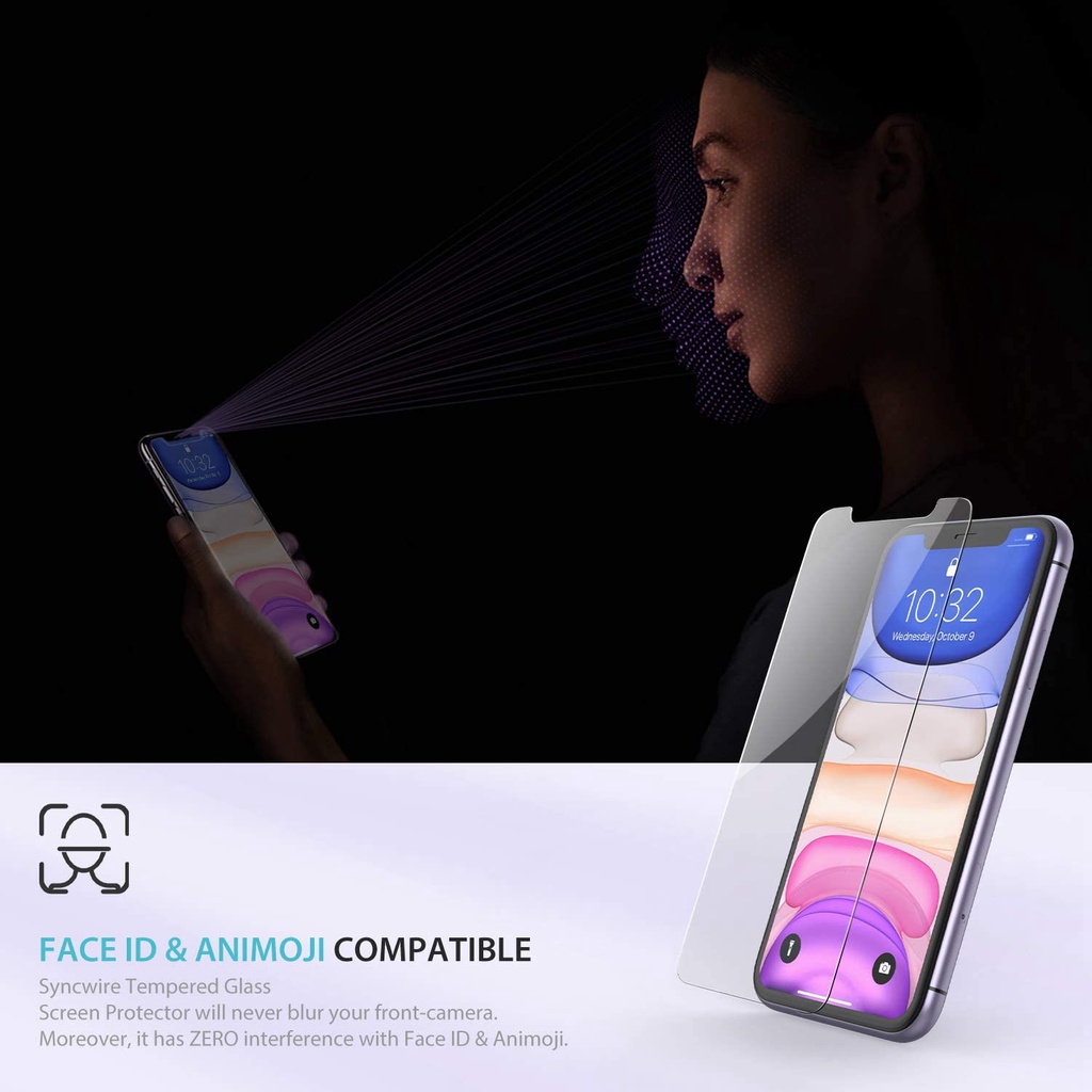 Set 3 Kính Cường Lực 6.1-inch 9h Hd 6.1-inch Bảo Vệ Màn Hình Cho Compatible For iPhone Xr