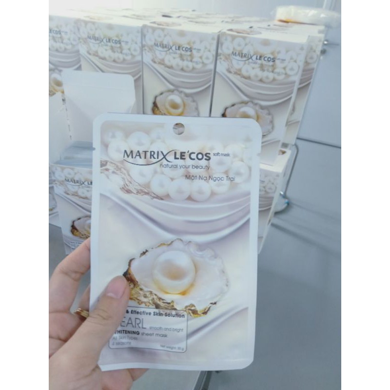 Mặt nạ dưỡng trắng da Ngoc trai Matrix le'cos