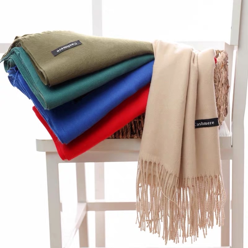 SALE !!! KHĂN CASHMERE CHOÀNG CHO NỮ MÀU TRƠN (SP000904) SHOP PHÚC YẾN