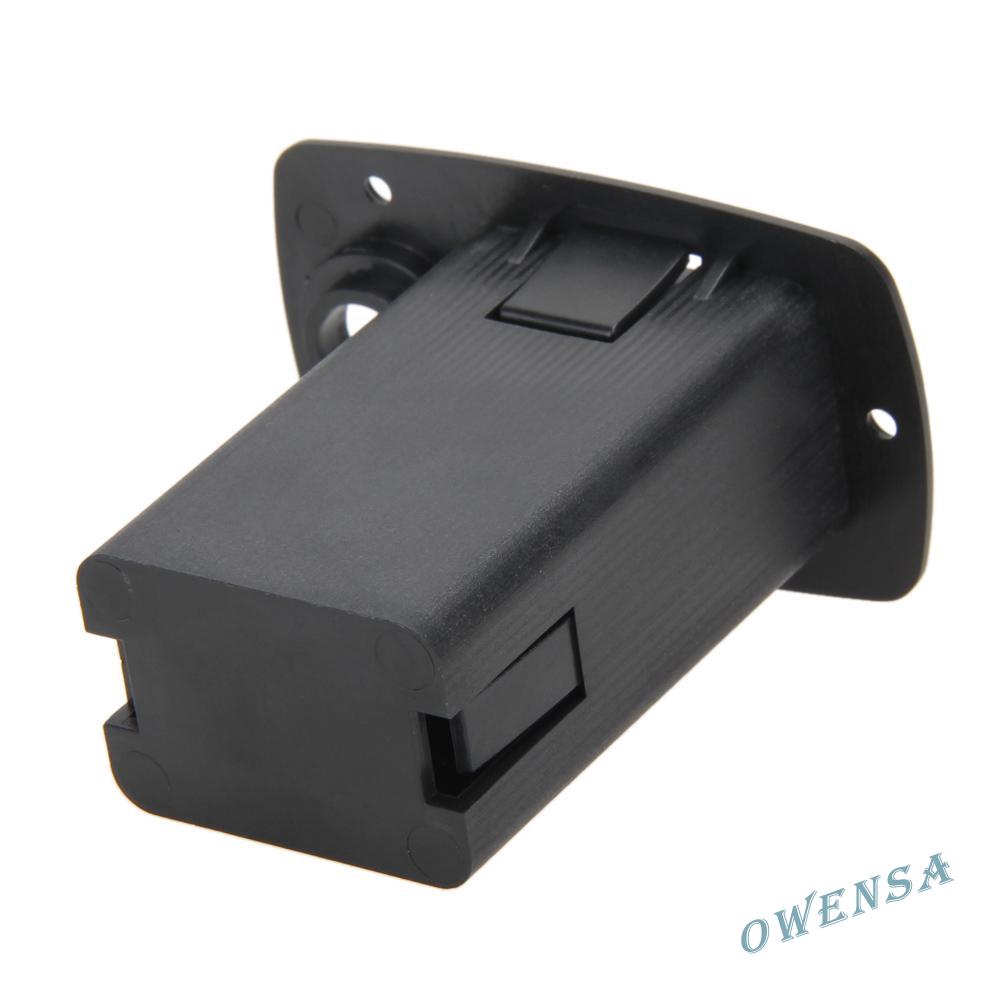 『ow#9V Battery  Holder Cover Box for Acoustic Guitar Bass Pickup Electronic☆