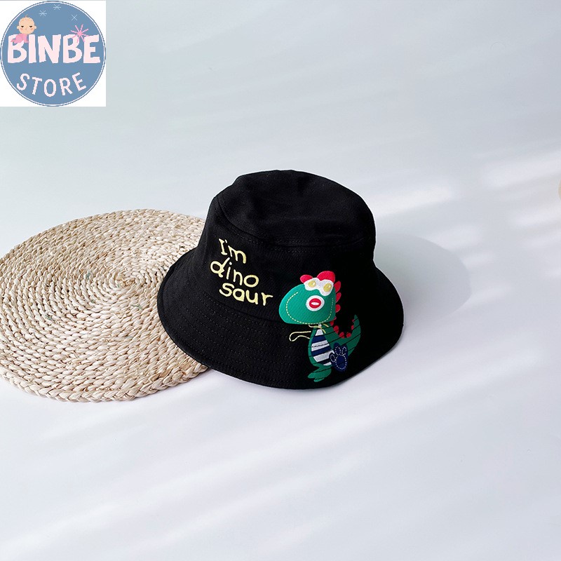 Mũ bucket nón vành cho bé trai bé gái hình khủng long dễ thương Binbestore