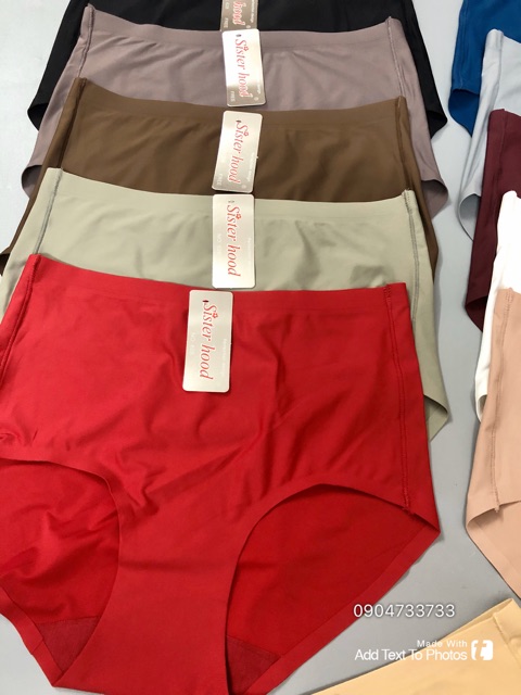 [Hàng Thái Lan] Quần lót nữ, quần chip, sịp nữ sister hood 628 vải đúc su cạp cao | BigBuy360 - bigbuy360.vn