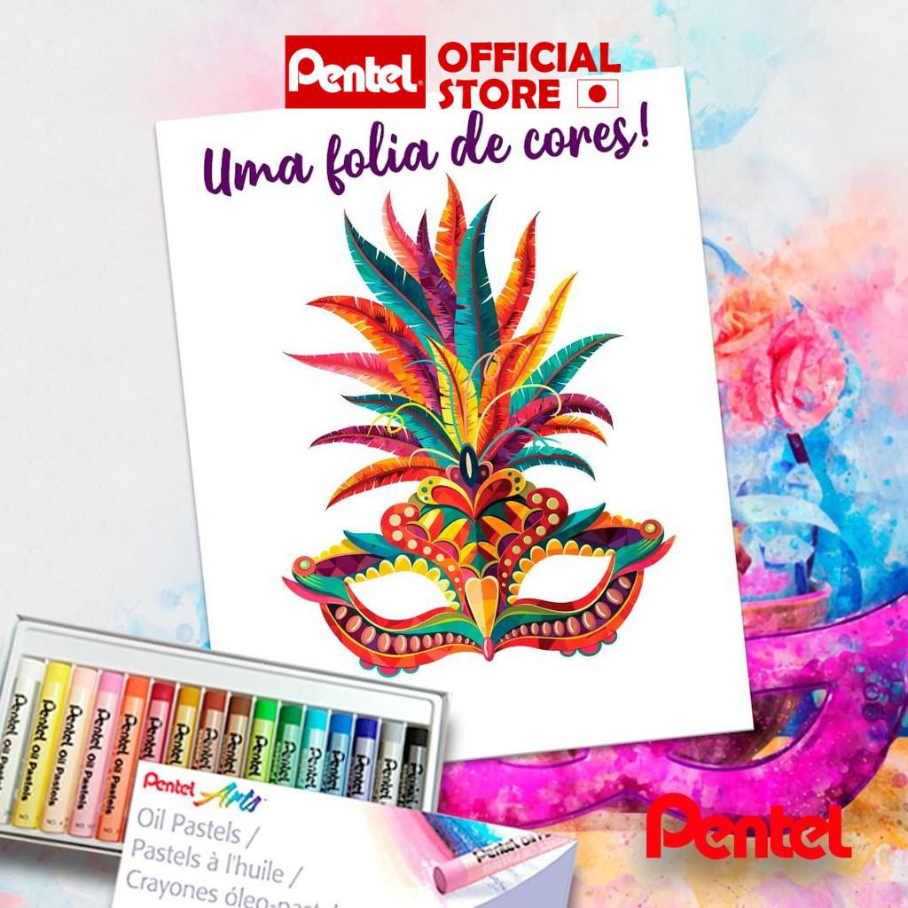 Sáp Dầu Pentel Oil Pastel PHN-12/16/25/36/50  | Bám Mọi Loại Giấy Vẽ | Lên Màu Chuẩn | An Toàn Sức Khỏe