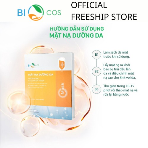 Mặt Nạ Dưỡng Da Collagen - Biocos hộp 5 gói(25g)