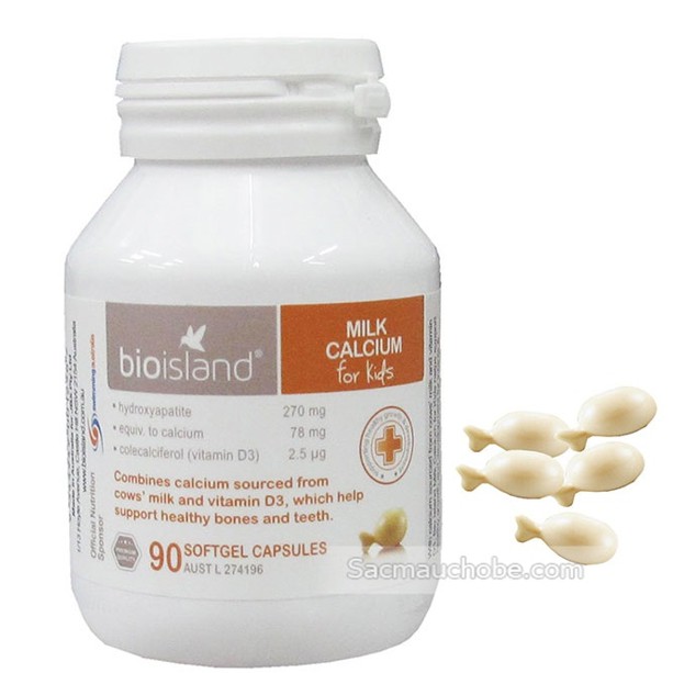 CANXI SỮA CANXI MILK BIO ISLAND Cho Bé