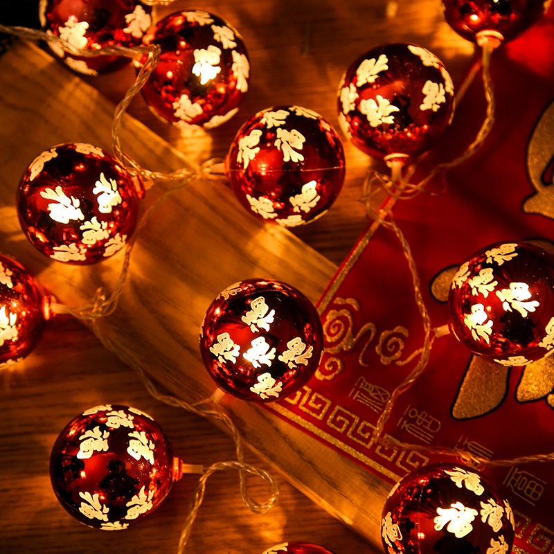 Dây Đèn LED Trang Trí Năm Mới Phong Cách Trung Hoa