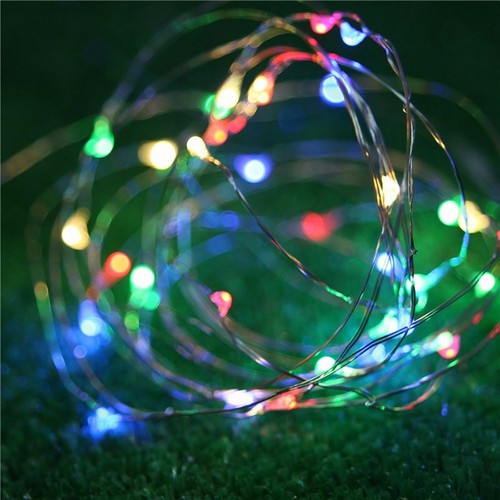 HÀNG NOEL Dây đèn Led đom đóm 3m. 10m - 30 bóng Fairy Light dùng pin AA