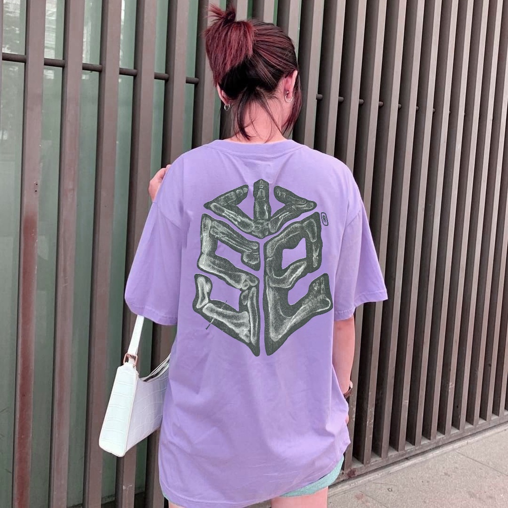 ÁO THUN TÍM - Áo thun tay lỡ form rộng Unisex 38-65kg Nam Nữ [VIDEO + ẢNH THẬT]