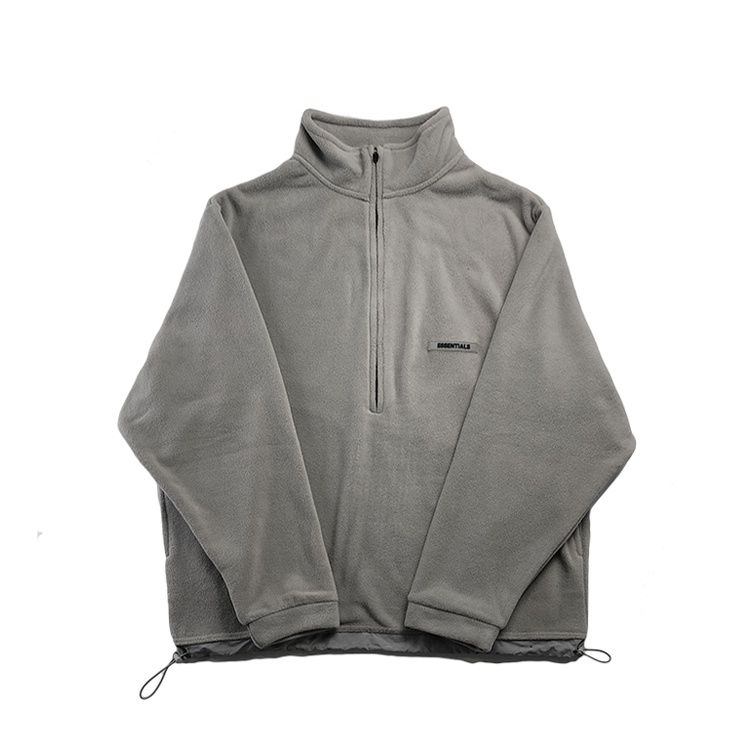 Áo sweater Vải Lông Cừu Có Khóa Kéo FEAR OF GOD secondary ESSENTIALS