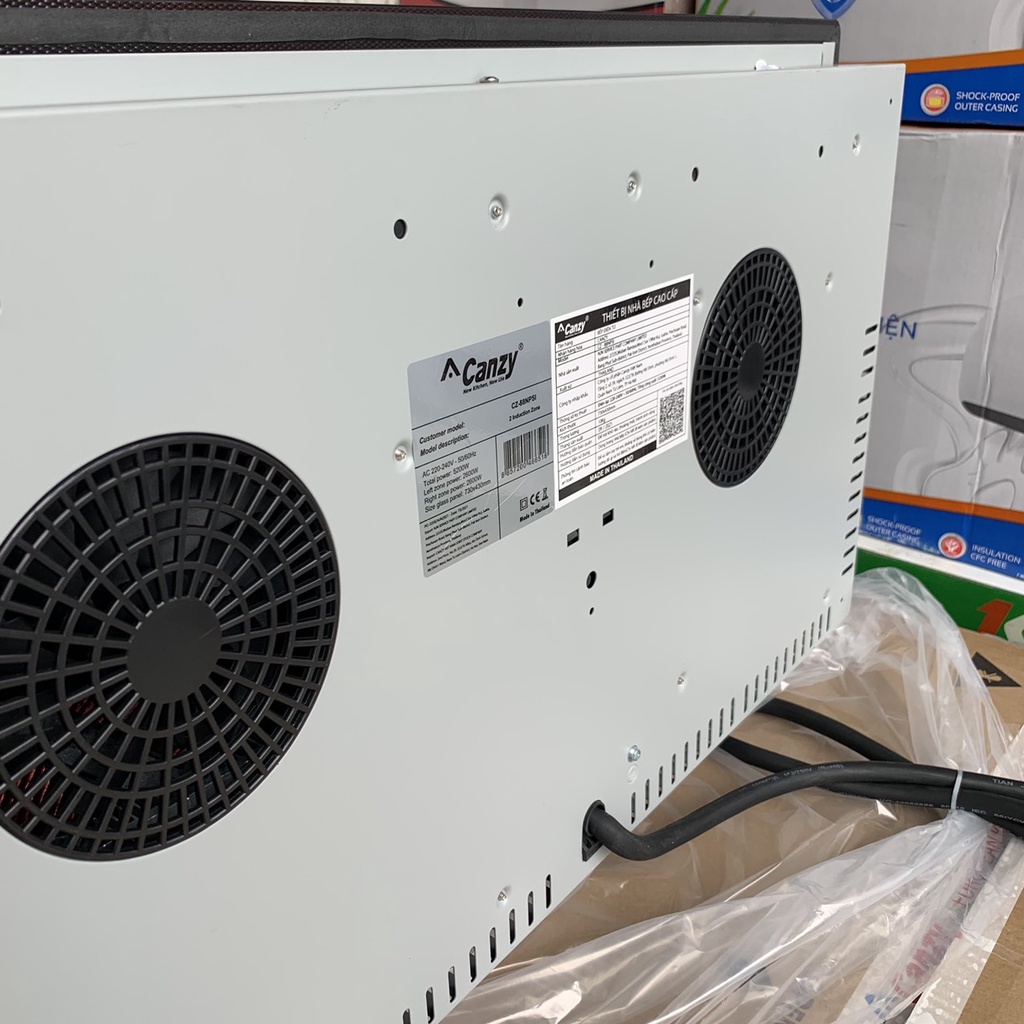 Bếp từ đôi Canzy CZ 88NPSI - Nhập Khẩu Thái Lan, Bếp 2 lò từ Inverter siêu tiết kiệm điện