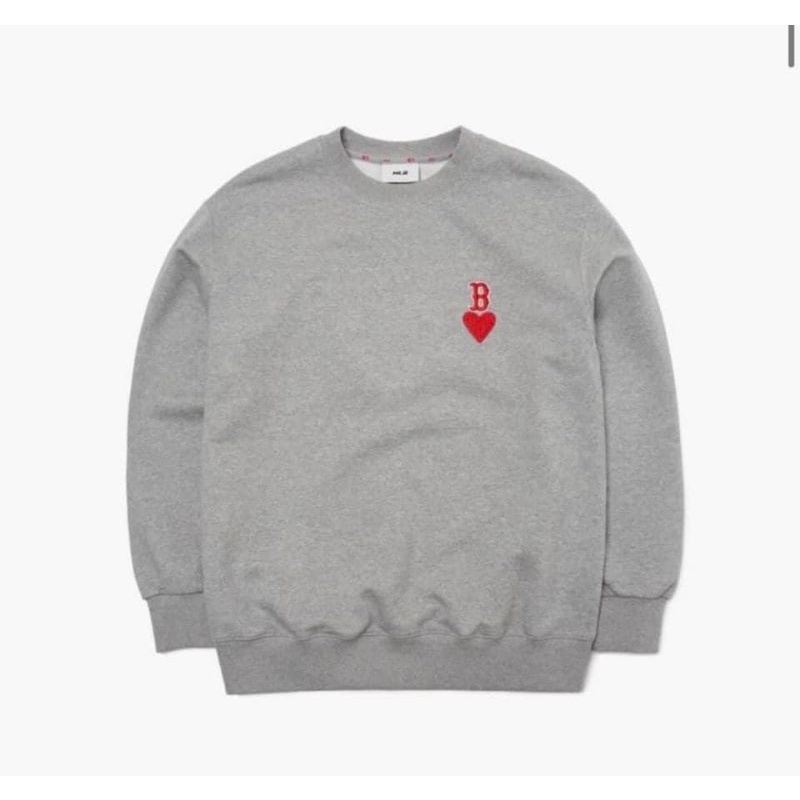 Áo sweater valentine cho nam nữ áo MIb xám in hình trái tim cho cặp đôi. hàng FULL TAG