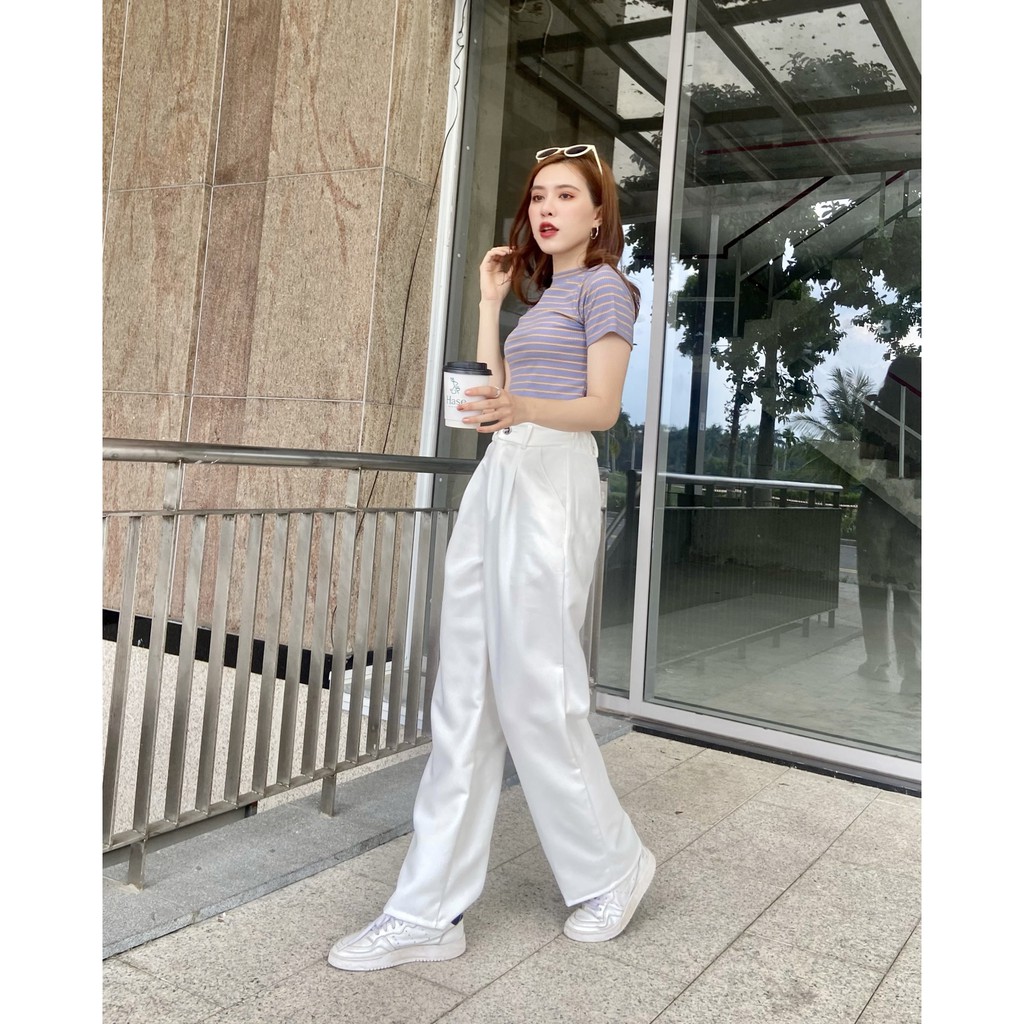 Quần Tây ống Rộng Dài Tôn Dáng, Mặc Lên Tôn Dáng Cho Các Chị Em | BigBuy360 - bigbuy360.vn