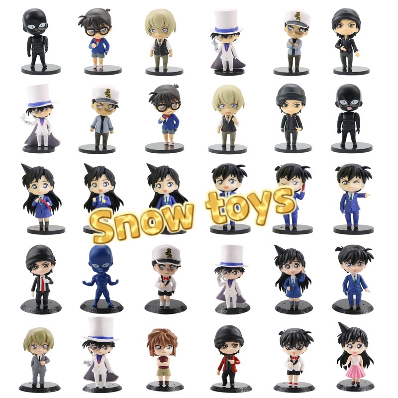Mô hình Conan - Cao 12cm - 6 mô hình nhân vật Conan - Conan Kaito Kid Gin Amuro Suichi Akai Hanzawa Hattori Heij