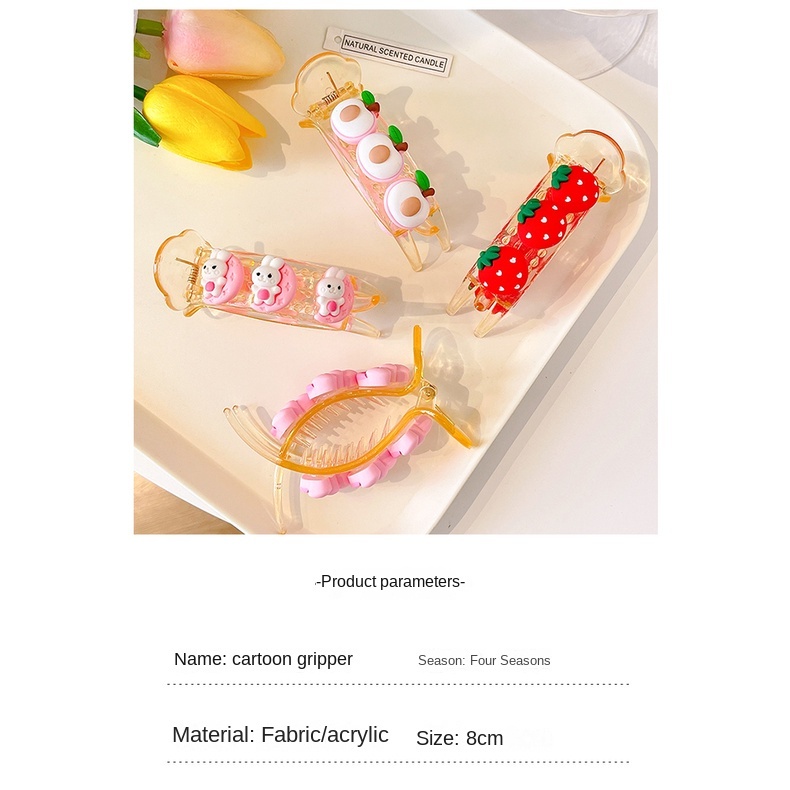 Kẹp Tóc Hình Cá Mập Hoạt Hình Dễ Thương Cho Bé Gái