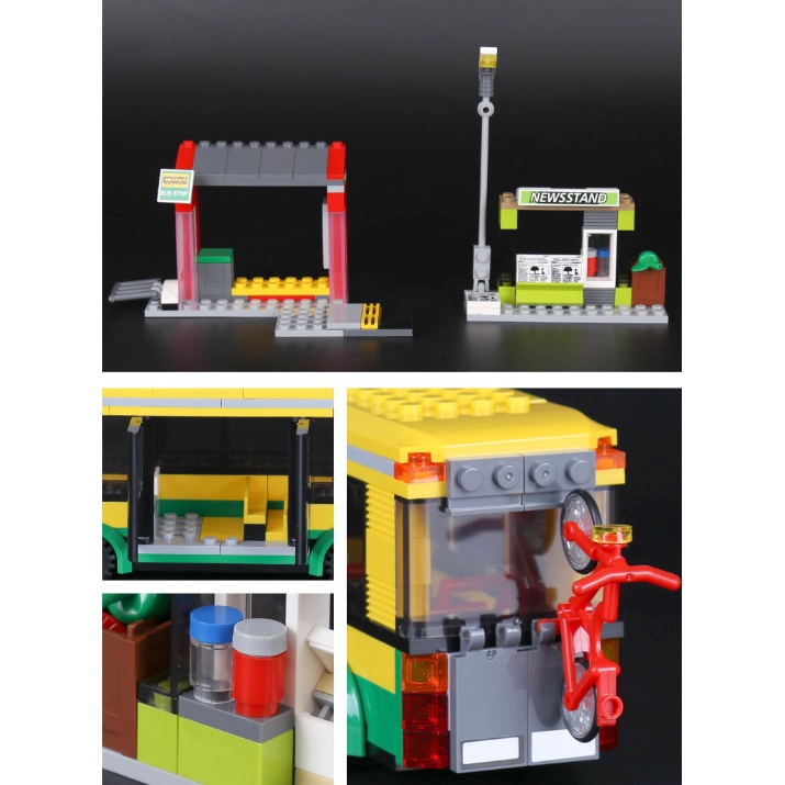 Lắp Ráp Cities -  02078 , Leji 40021  377 Mảnh )