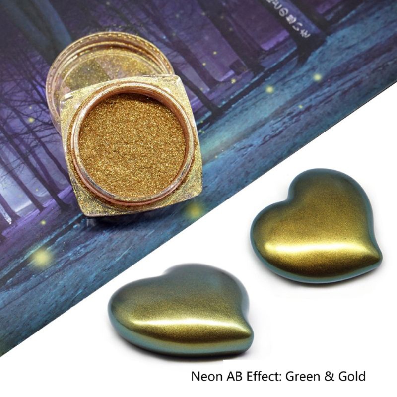 Blg️ Bột Nhựa Resin Kim Tuyến Màu Cầu Vồng Sắc Cầu Vồng Ma Thuật 9 Màu Để Trang Trí