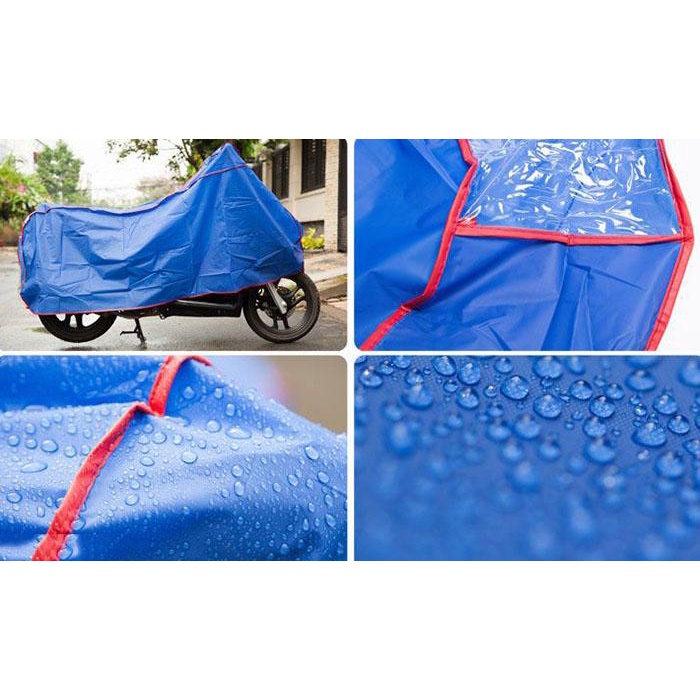 Bạt phủ xe máy KAW chống mưa nắng, bạt trùm xe máy cao cấp vải dù 2 mặt che nắng bảo hành 1 đổi 1
