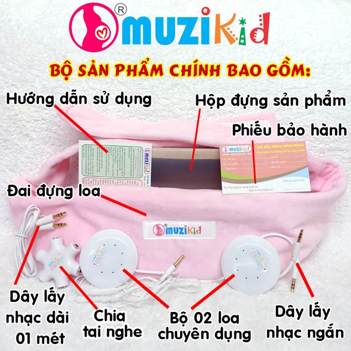 [TẶNG] TAI NGHE BÀ BẦU TIPTOP KID MUSIC (TẶNG MÁY MP3, TAI NGHE CHO MẸ)