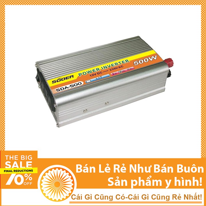 Kích điện 12v 24v-220v 500w Suoer SDA