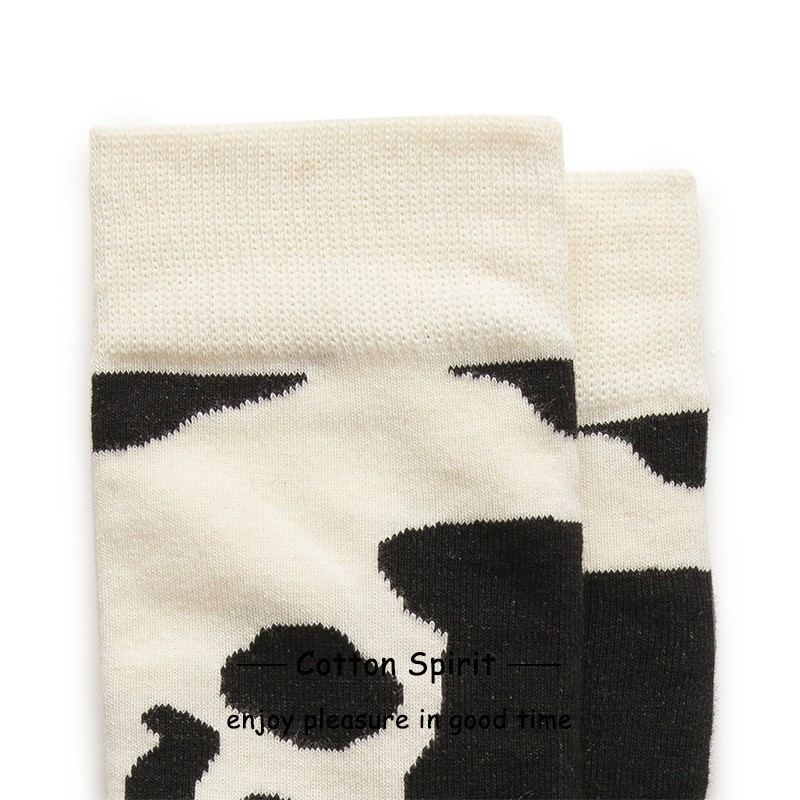 Vớ Cổ Cao Cotton Thu Đông In Hình Hoạt Tiết Phong Cách Hàn Quốc Tất Cổ Cao Cặp Đôi Nam Nữ Kiểu Dáng Nhật Bản Ulzzang