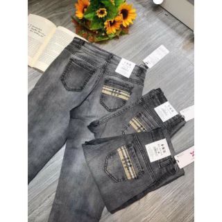 Quần jeans sau tui may kẻ bube_DTH