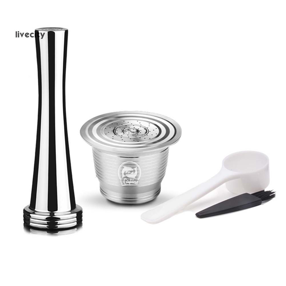 Set viên nang cà phê bằng thép không gỉ / đồ nghiền cà phê cao cấp cho Nespresso