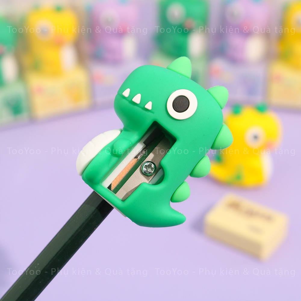 Gọt bút chì hình khủng long độc đáo kèm cục tẩy LOẠI TỐT dễ thương cute TY0275