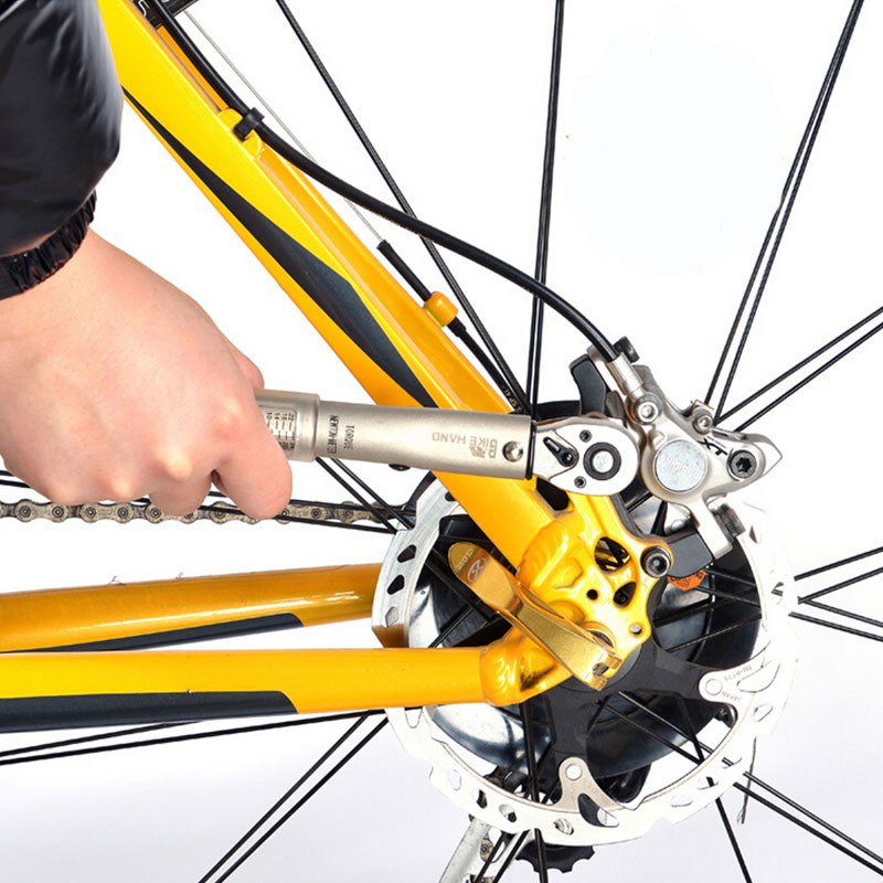 Bộ công cụ sửa chữa cờ lê xe đạp chuyên nghiệp Đài Loan BIKEHAND YC-617-2S Cờ lê mô-men xoắn xe đạp bên trong cờ lê lục giác tay áo
