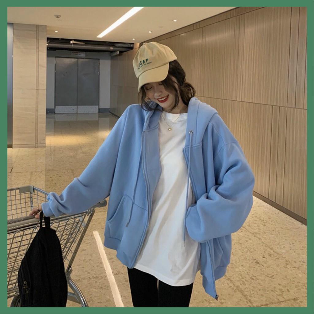 Áo Khoác Hoodie Zip Trơn Tai Thỏ Dễ Thương - La mode | BigBuy360 - bigbuy360.vn