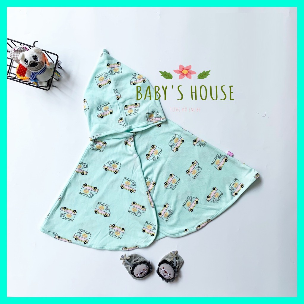 Áo choàng chống nắng kiểu cánh dơi cotton đáng yêu cho bé