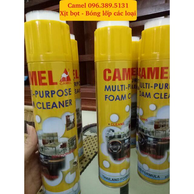 Chai Xịt Bọt Đa Năng Vệ Sinh Ghế Da Nội Thất Ô Tô, Nội Thất Gia Đình Foam Cleaner Màu Vàng Camel