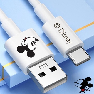 Disney Mickey Mouse dây cáp sạc nhanh đầu micro usb type c sạc nhanh cáp