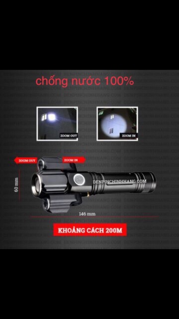 Đèn pin siêu sáng 3 bóng chống nước độ bền cao | BigBuy360 - bigbuy360.vn