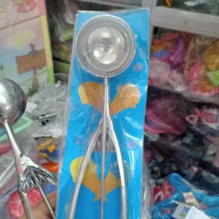 Thìa mui múc kem inox KT 5cm