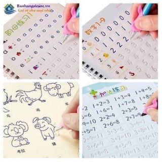 [Set 3 quyển] - Vở Tập Tô Tự Xóa Cho Bé