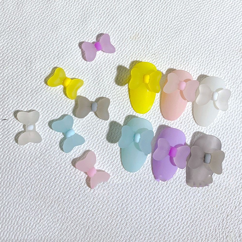 [Hàng mới về] Phụ kiện trang trí móng tay nghệ thuật hình nơ ba chiều đáng yêu