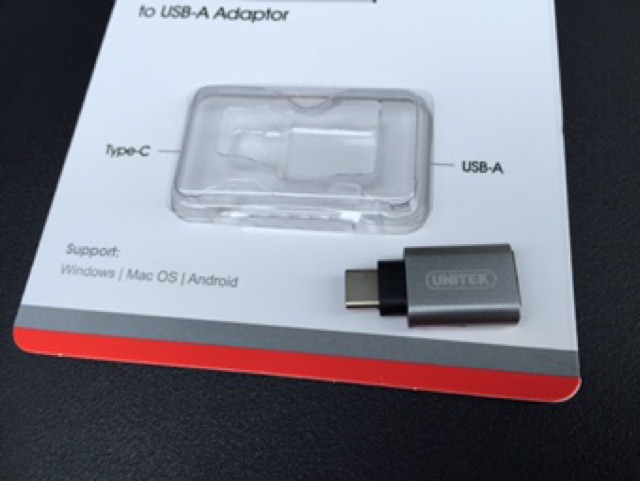 Usb type C to usb 3.0 Unitek , Đầu chuyển đổi TYPE C sang USB 3.0 Unitek Y-A 025CGY