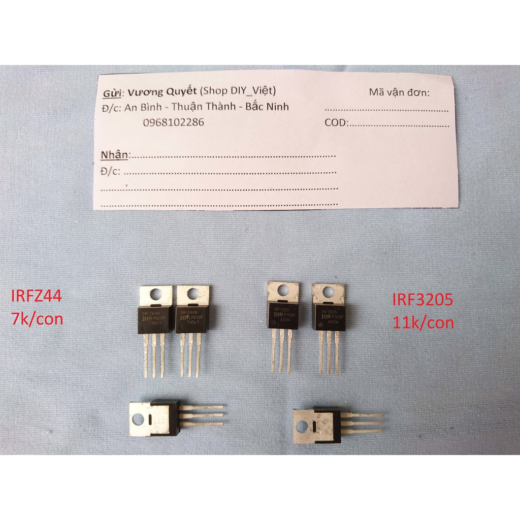 Mosfet IRF3205, IRFZ44