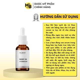 [D03/25] Tinh chất Basic HA Hydration DrCeutics Serum Cho Da Dầu Mụn 30ml 100ml