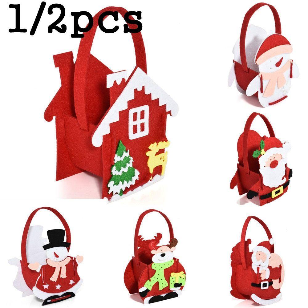Set 1 / 2 Túi Đựng Kẹo Họa Tiết Người Tuyết Dễ Thương