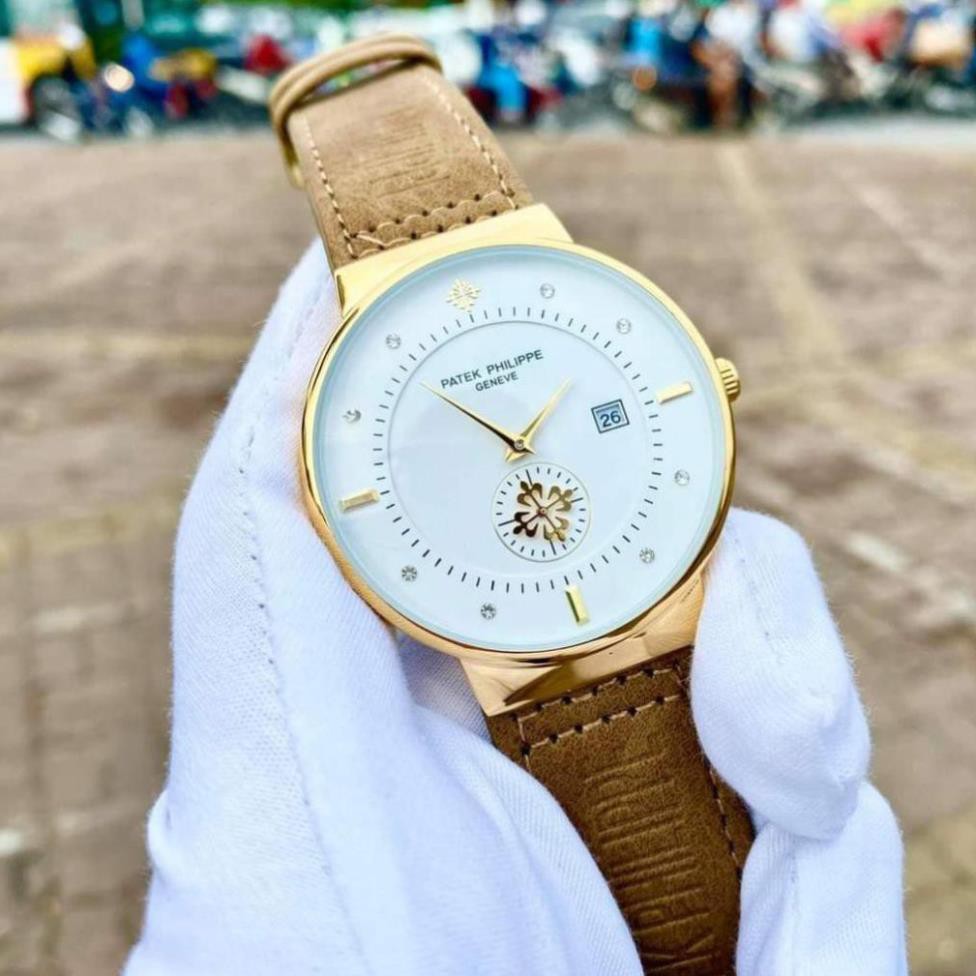 Đồng hồ Nam Patek philippe dây da mềm, kính chống xước, thẻ bảo hành 12 tháng - Patek | BigBuy360 - bigbuy360.vn