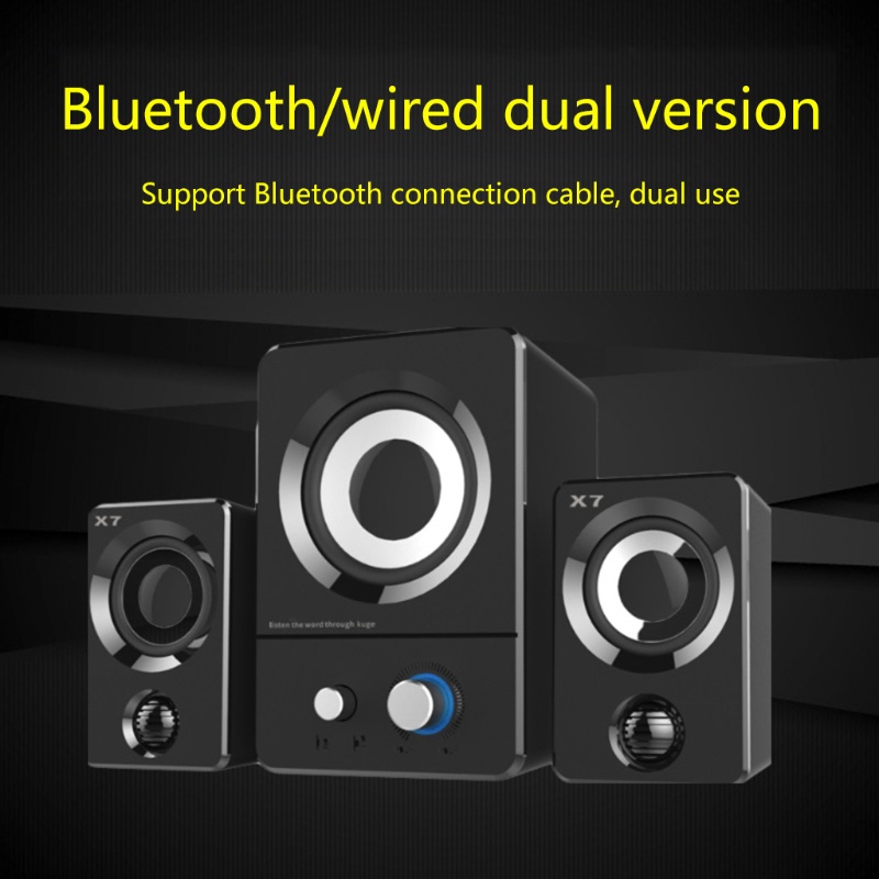 Loa Âm Thanh Nổi zzz X7 zzz X7 Cổng USB Cho Máy Tính Bàn Laptop PC Bluetooth-compati