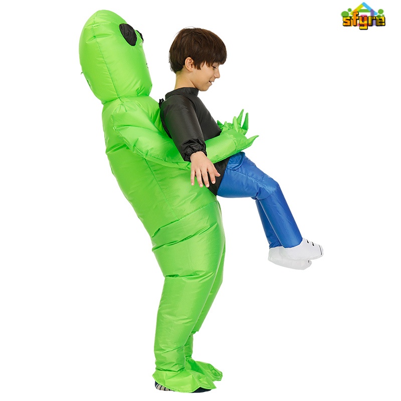 Bộ Trang Phục Bơm Hơi Hóa Trang Người Ngoài Hành Tinh Xanh Lá Vui Nhộn Dành Cho Các Bữa Tiệc