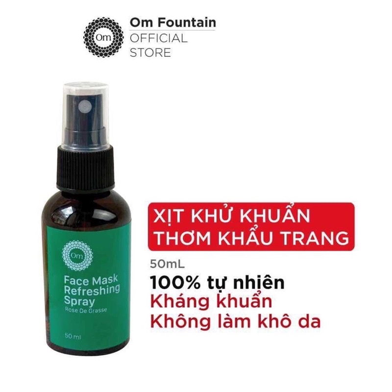 XỊT KHẨU TRANG TƯƠI MỚI 50ML - OM FOUNTAIN